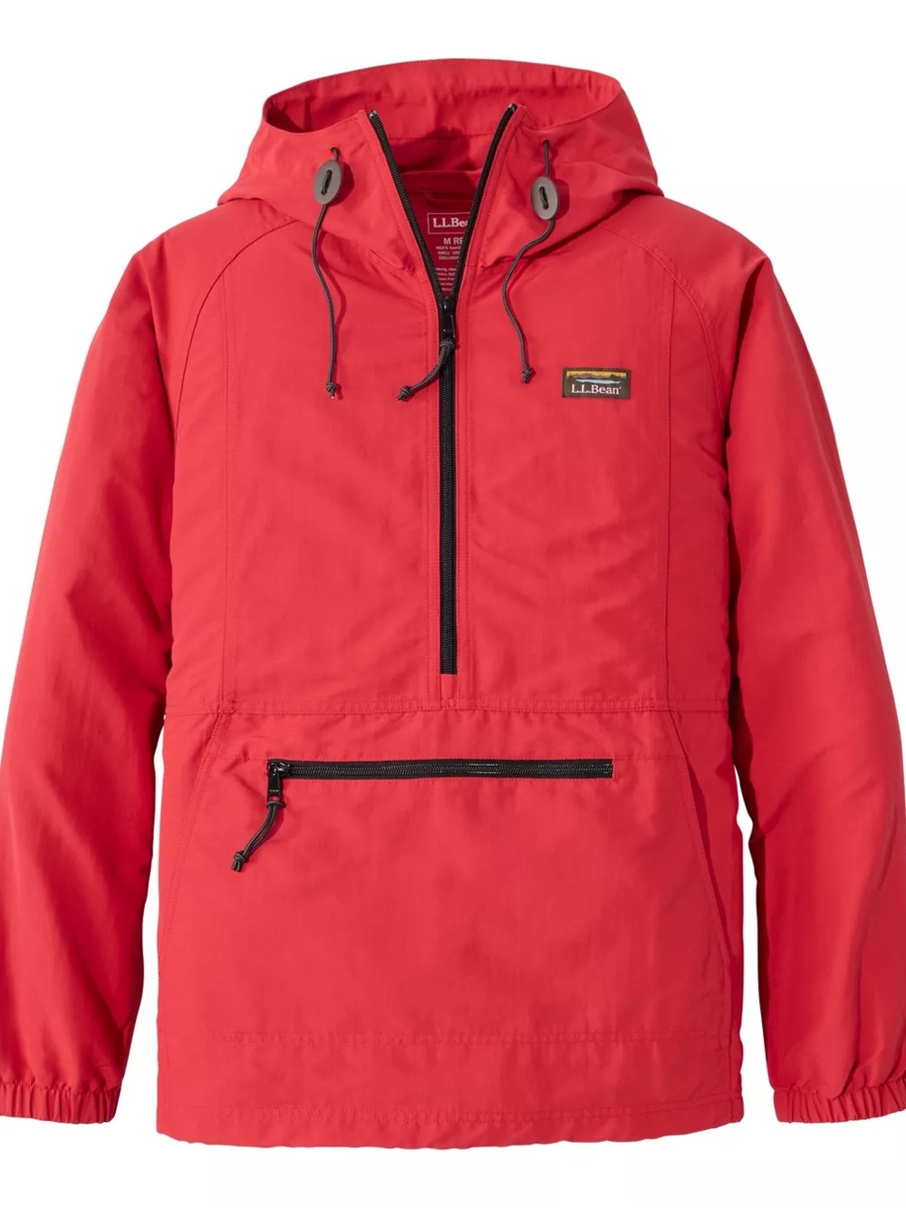 *NWT* Men’s Small LL Bean Mountain Classic Anorak Windbreaker Orange Red